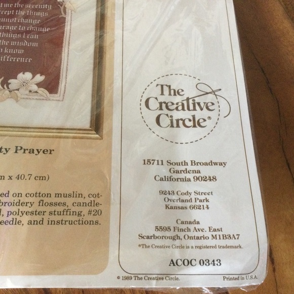 ✔️Vintage NIP Creative Circle Needlepoint Kit 0343 Life is Fragile - Picture 4 of 5